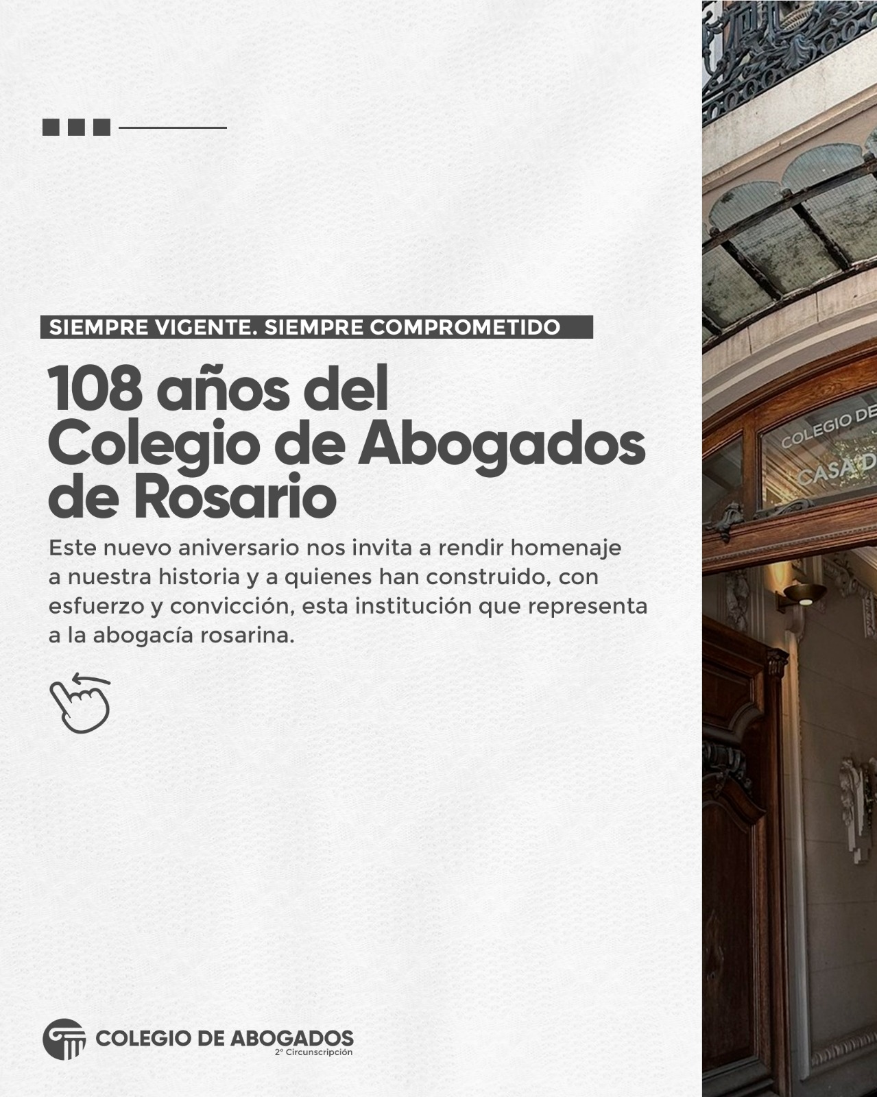 108 años del Colegio de Abogados de Rosario